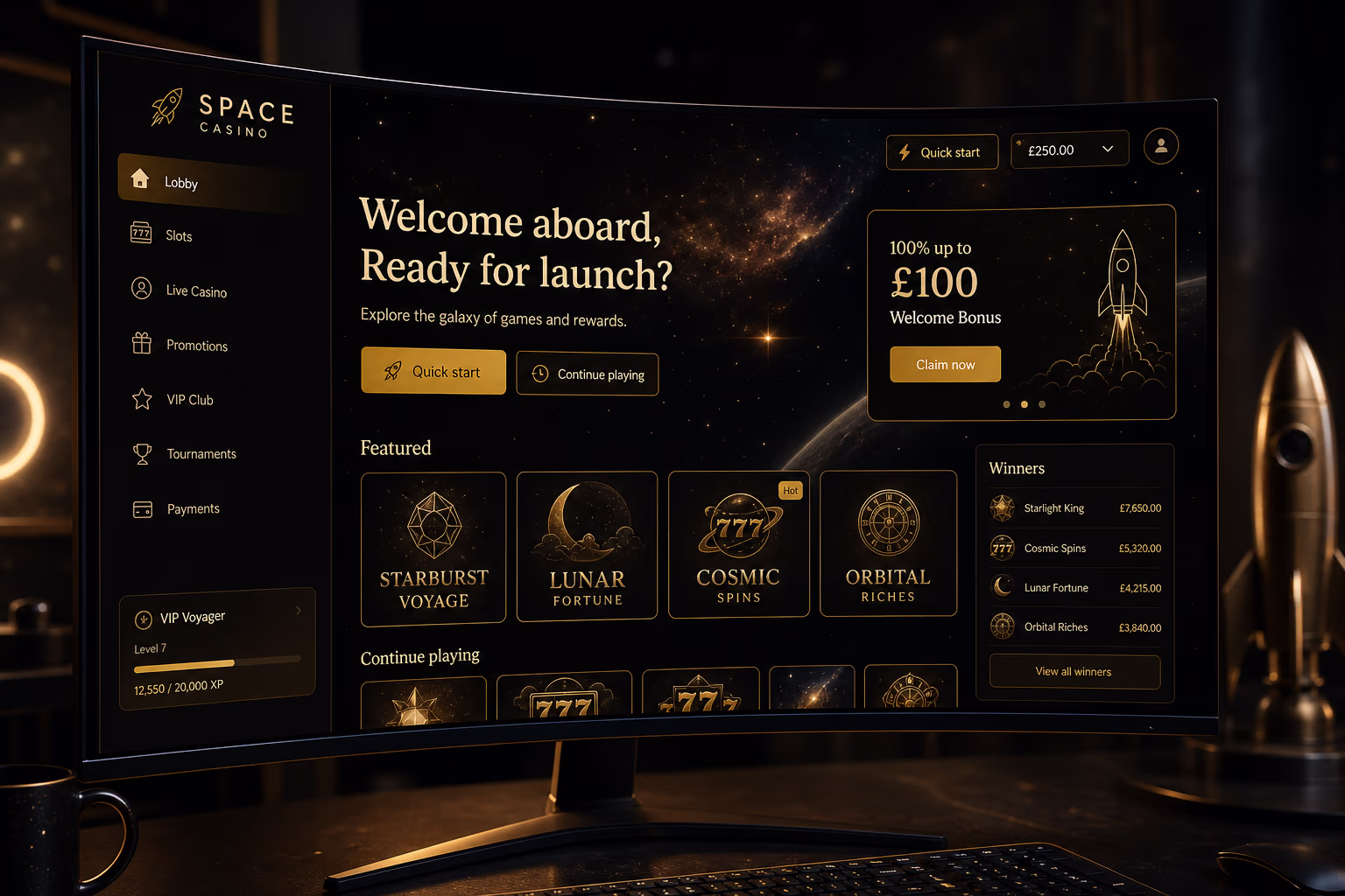 Hyper Casino Games Selection